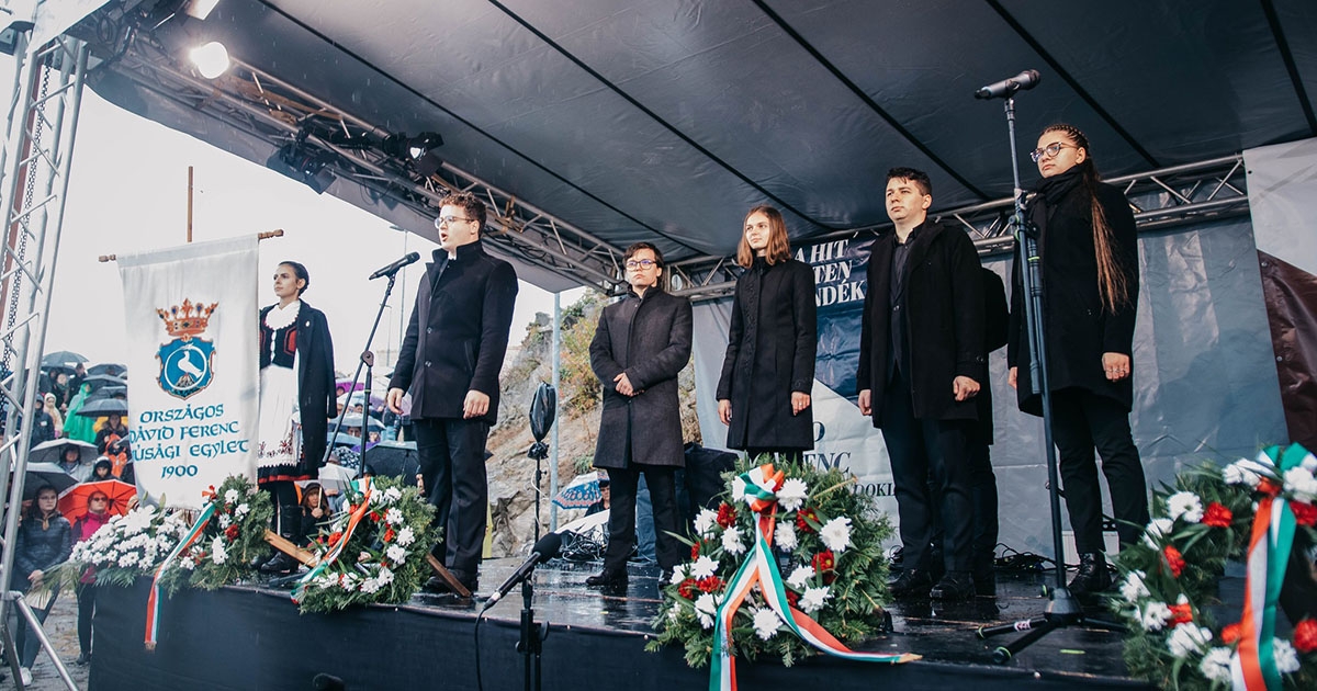 A vértanúhalált halt Dávid Ferencre emlékeztek